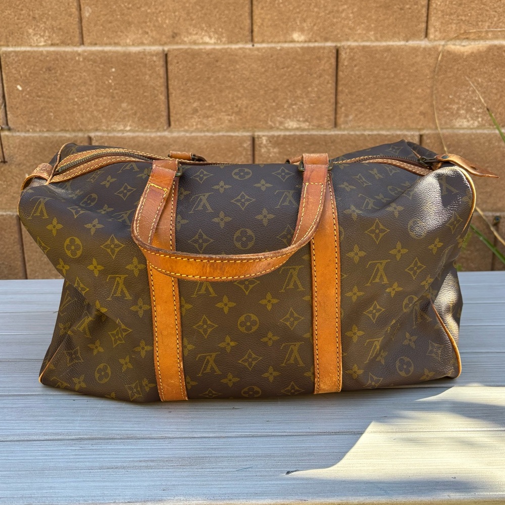 Louis Vuitton Brown Monogram Travel Bag